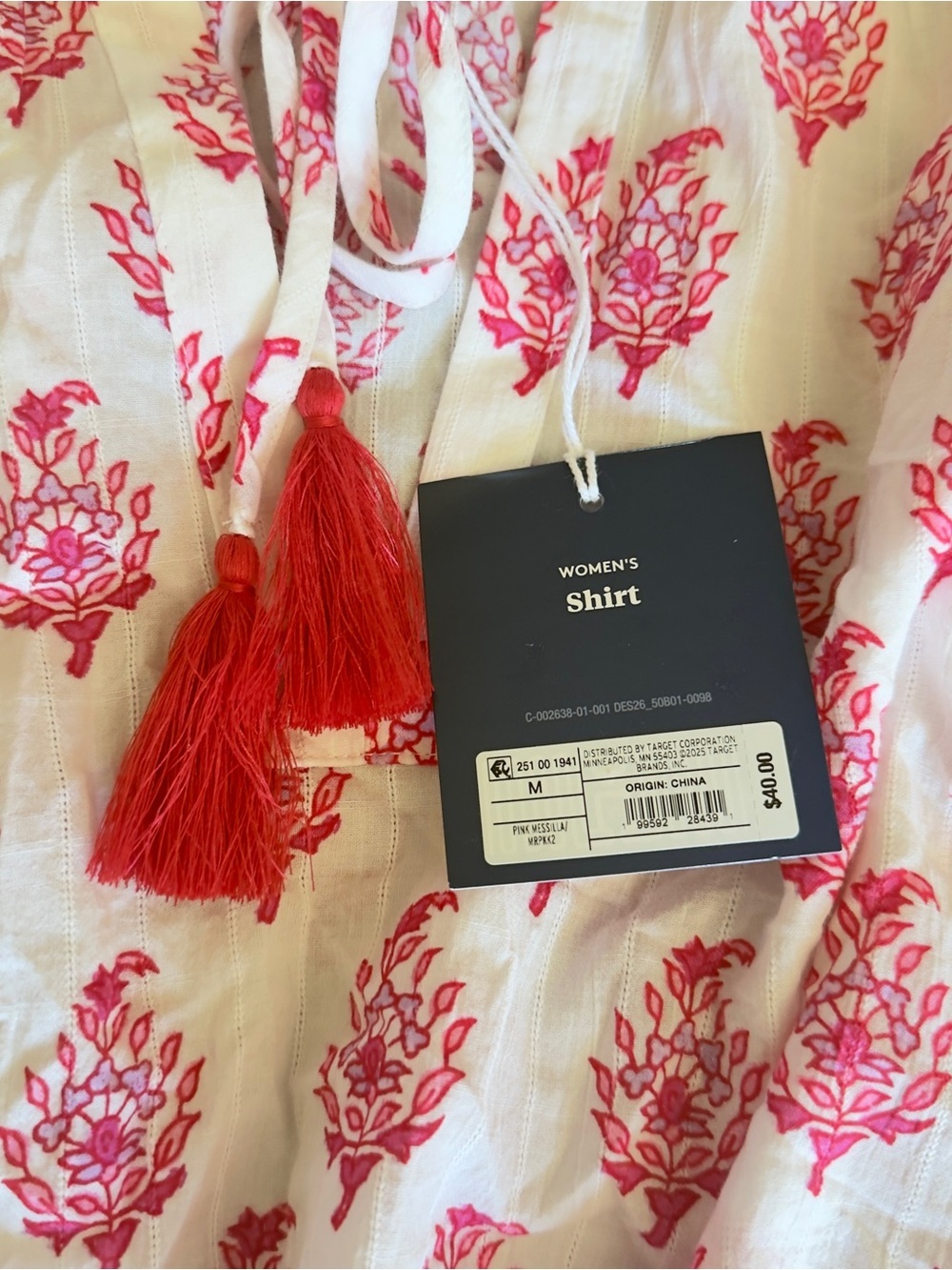 Roller Rabbit x Target Bouquet Side-Tie Beach set Pull-On Shorts & Top - Picture 10 of 12